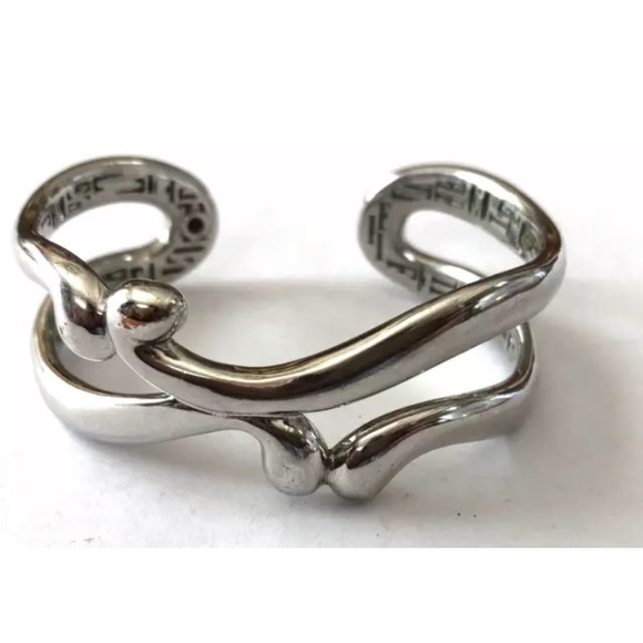 ELLE Sterling Modernist Cuff Bracelet